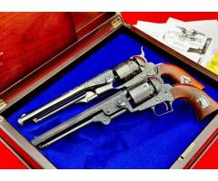 JOHN ADAMS MASTER ENGRAVED SET = COLT 1851 NAVY & 1860 ARMY 36 CAL & 44 CAL