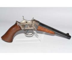 Exceptional Remington Model 1871 US Army Marked Rolling Block Pistol 50 CF