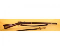 Fine Civil War Remington Model 1862 Zouave Rifle & Orig Bayonet c. 1863