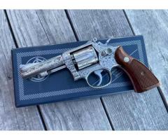Smith & Wesson MODEL 67 ENGRAVED STAINLESS COLLECTOR REVOLVER