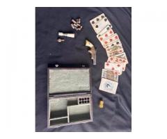 CASED BROWN SOUTHERNER DERRINGER GAMBLER'S SET