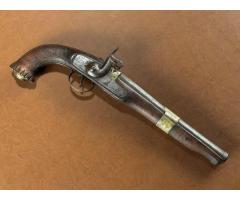 Signed Engraved Middle Eastern Percussion Belt Sash Pistol Cannon Barrel