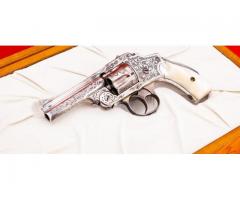 Nimschke New York Engraved + Antique 38 S&W Safety + Silver & Gold Plated