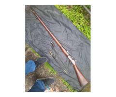 ANTIQUE SNIDER ENFIELD MARK III rifle fine plus bore 40% blue c/w bayonet