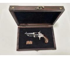 ANTIQUE FRANK WESSON & GILBERT HARRINGTON NO. 3 POCKET REVOLVER