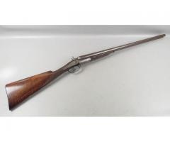 ANTIQUE W R PAPE Side By Side Damascus Hammer 12 Ga Shotgun NITRO PROOFED