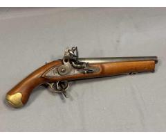 Reproduction English Tower Flintlock Pistol .68 Caliber Black Powder Brass