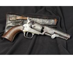 Colt Model 1849 Pocket .31 Cal Revolver, W/ Original Holster - Mf`D 1853