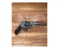 Antique 12mm Pin Fire Double Action Revolver