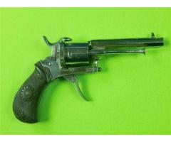 Antique European Small Pinfire Revolver Near Mint