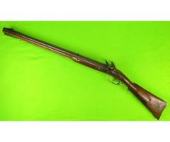 Contemporary Double Barrel Art Holly Flintlock Rifle