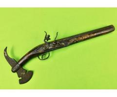 Antique Vintage Middle East Ottoman Decorative Axe Pistol