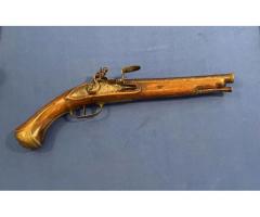Antique Dutch Colonial Flintlock Pistol circa 1730s