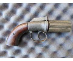 ANTIQUE PEPPER BOX PERCUSSION CAP PISTOL CIVIL WAR ERA