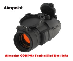 Aimpoint COMPM3 4 MOA Black Tactical Red Dot Sight