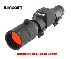 Aimpoint H34S ACET 30mm 2 MOA Black Red Dot Sight