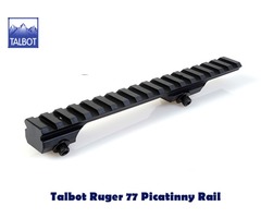 AL Talbot Ruger 77 Short Action Weaver / Picatinny Rifle Scope Mount Rail