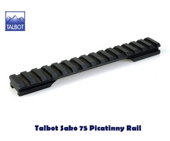 AL Talbot Sako 75 Flat Weaver / Picatinny Rifle Scope Mount Rail