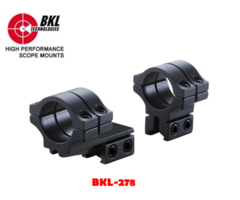 BKL-278 1 inch 2 Piece Double Strap Offset Medium Scope Mount