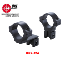BKL-374 30mm 2 Piece Single Strap 0.6″ Long Offset Dovetail Rings Medium Scope Rings