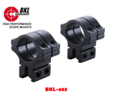 BKL-463 1 inch 2 Piece Double Strap Medium Mount 14mm Rail