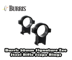 Burris 30mm Medium Solid Steel Zee Weaver Scope Rings