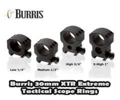 Burris 30mm XTR Extreme Tactical Scope Rings