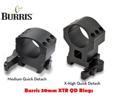 Burris 30mm XTR Xtreme Tactical QD Quick Detach Scope Rings
