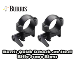 Burris Quick Detach .22 Steel Rifle Scope Rings