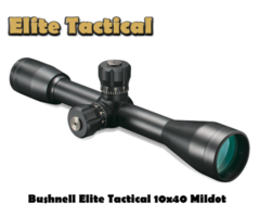 Bushnell Elite Tactical 10×40 Rifle Scope Mildot Reticle