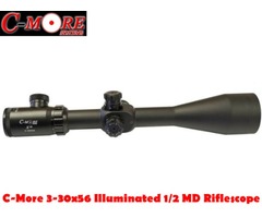 C-More x10 Zoom 3-30×56 Illuminated Half Mildot Riflescope